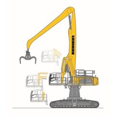  Kettenbagger Materialumschlag Liebherr LH 80 C High Rise Industry Litronic 12463060